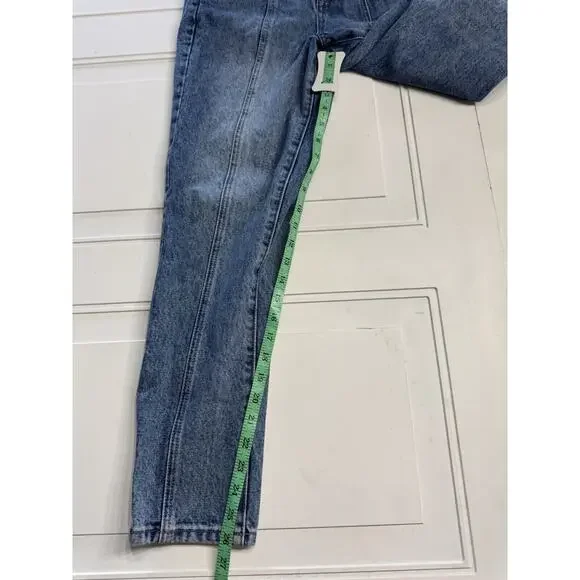 Blank NYC Women's Don't Cross Me Jeans Paperbag Waist Denim Size 25 Baggy Crop - Picture 5 of 7